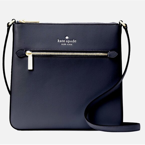 New Kate Spade Sadie North South Crossbody Saffiano Leather Blazer Blue - Picture 1 of 3